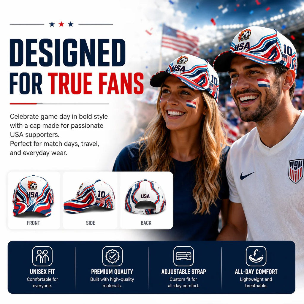 🔥Limited Edition - Unisex USA Football Lover Baseball Cap🧢