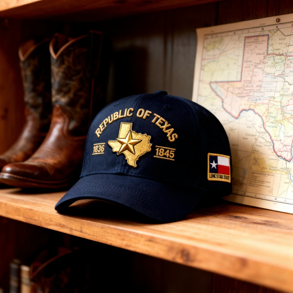 🔥LAST DAY 70% OFF -  ⭐🤠Republic of Texas Embroidered Hat 🔥Buy 2 FREE SHIPPING