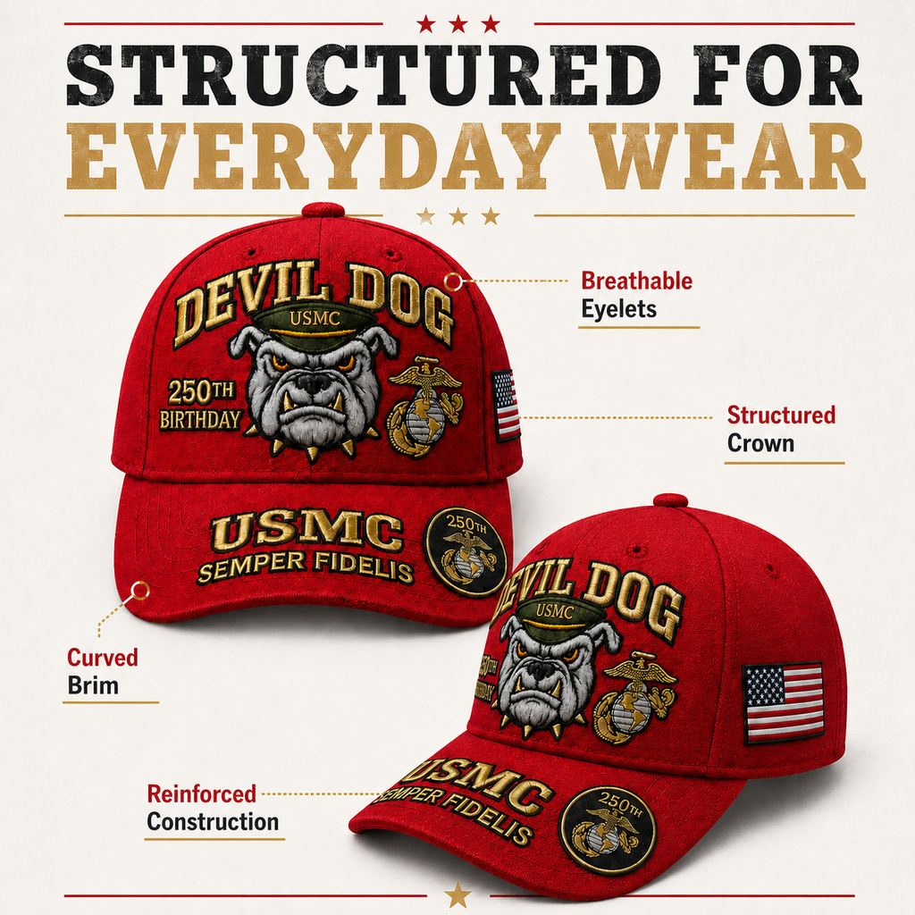 🔥250th Anniversary 70% OFF - 🦅Devil Dog USMC 250th Birthday Commemorative Cap (🔥Buy 2 FREE SHIPPING)