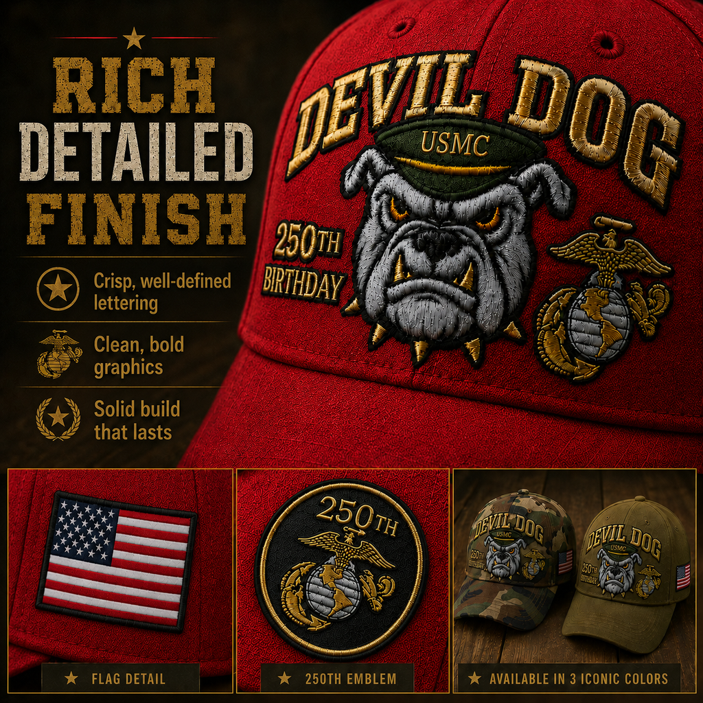 🔥250th Anniversary 70% OFF - 🦅Devil Dog USMC 250th Birthday Commemorative Cap (🔥Buy 2 FREE SHIPPING)