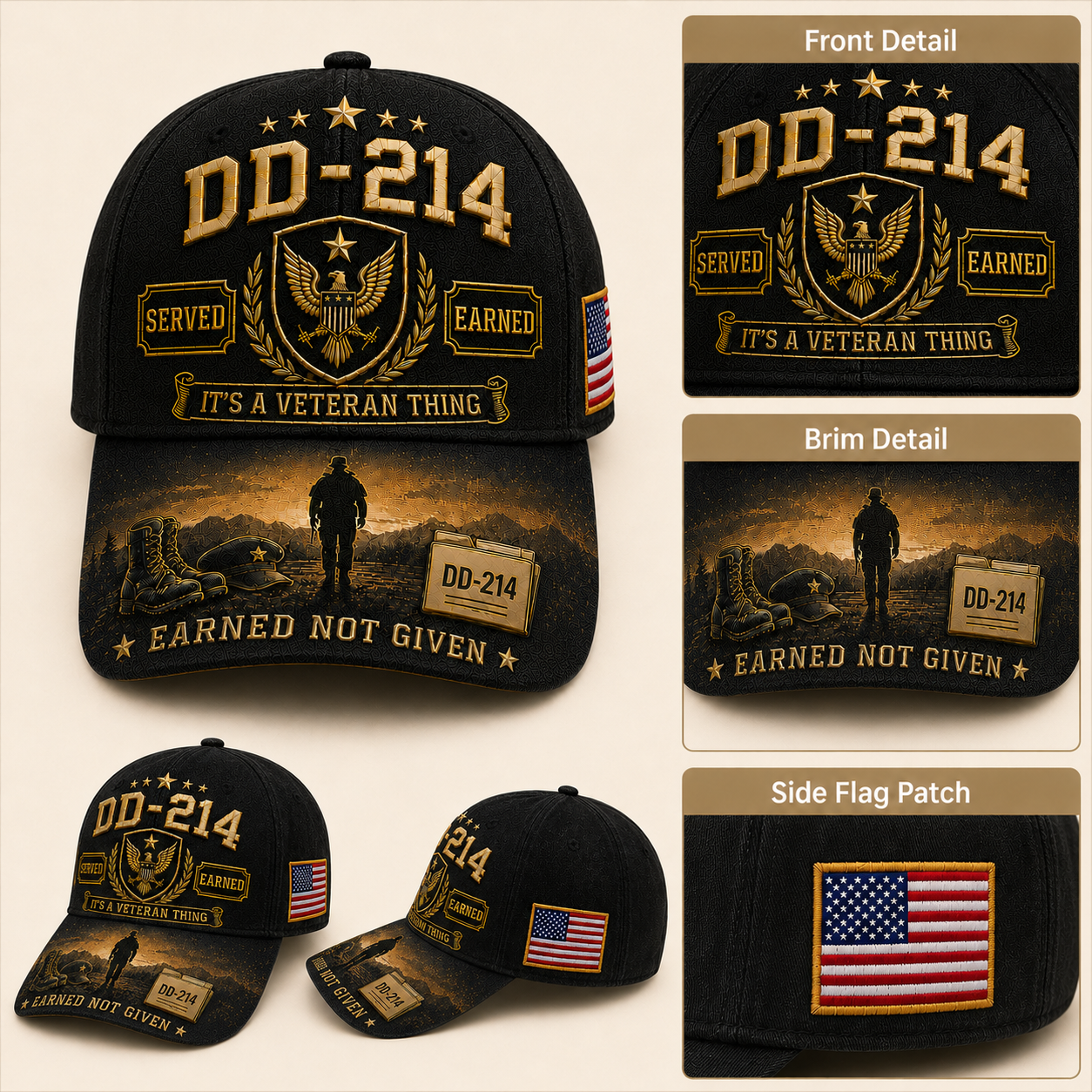 🔥Limited time 70% OFF - 🦅DD-214 Served Earned Commemorative Cap