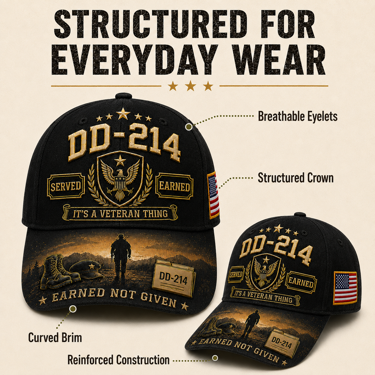 🔥Limited time 70% OFF - 🦅DD-214 Served Earned Commemorative Cap