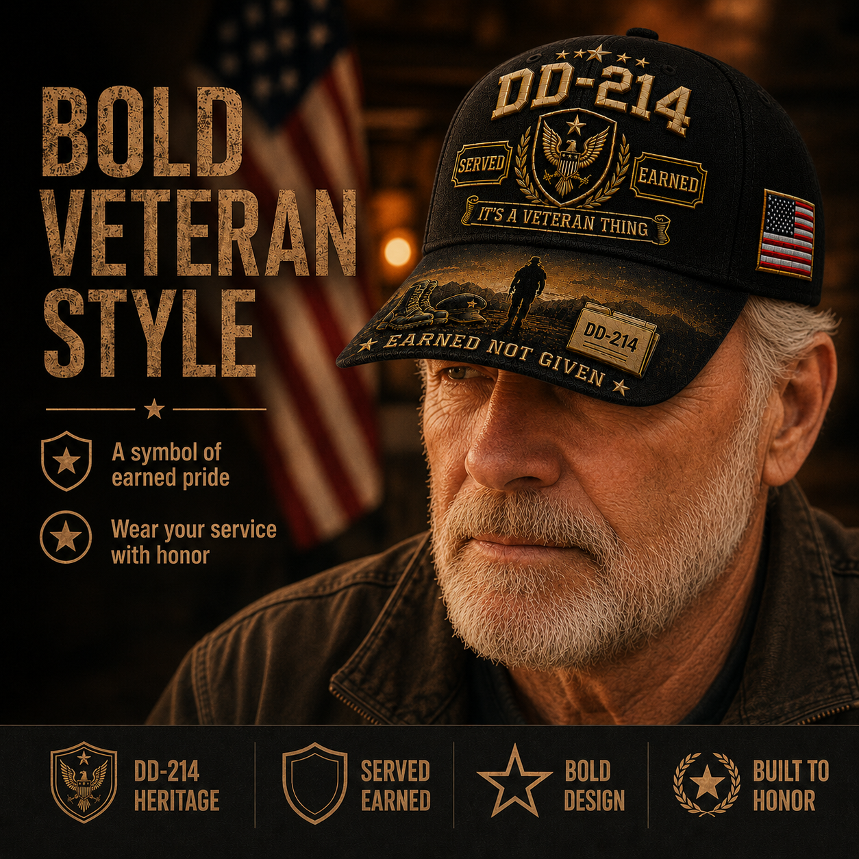 🔥Limited time 70% OFF - 🦅DD-214 Served Earned Commemorative Cap