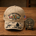 ⚡ Limited Production -Stock Moves Quickly ⚡Gulf War Veteran Tribute Cap🎁 Free Honor Coin With Every Cap Purchase