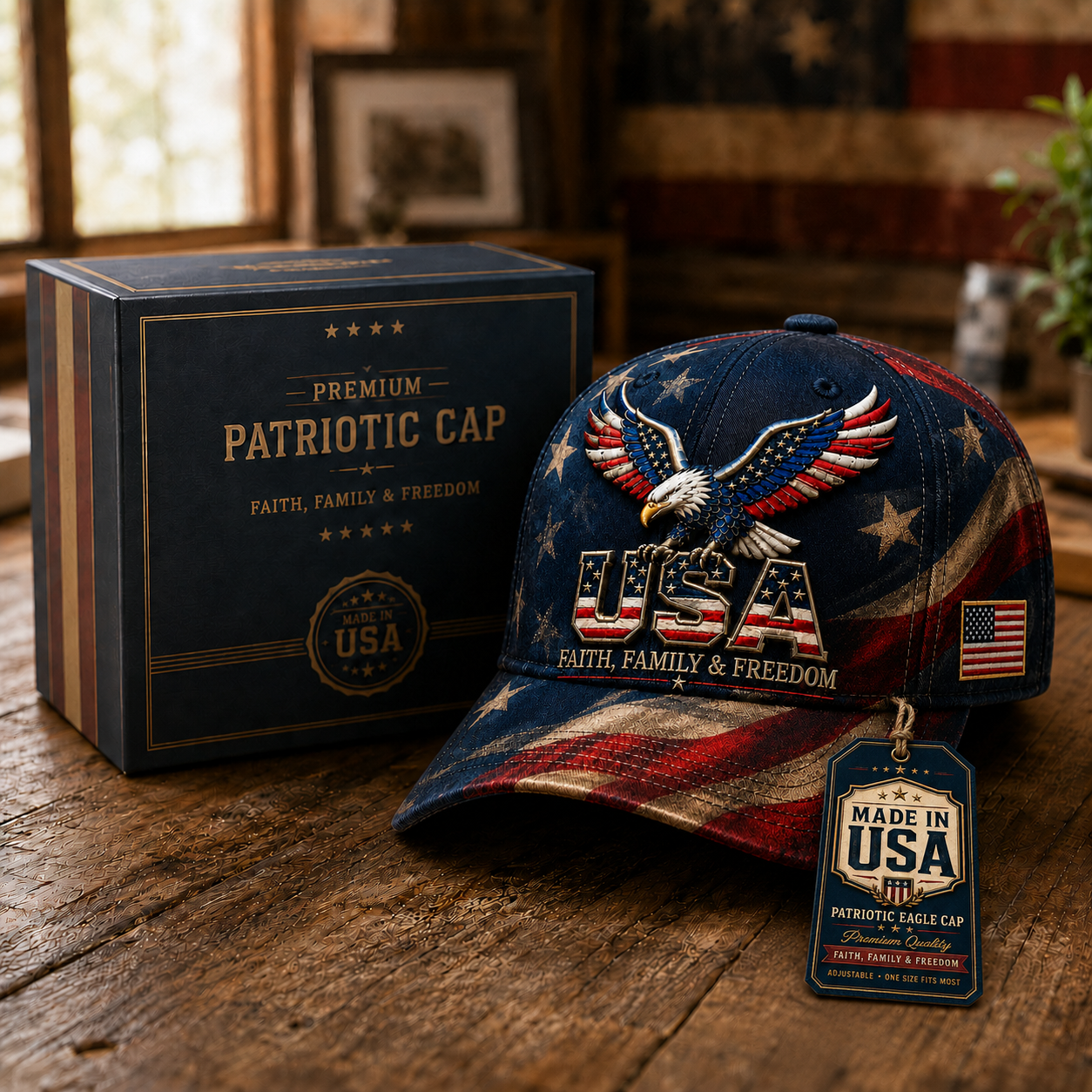 🔥Limited time 70% OFF -🦅USA Faith, Family & Freedom Cap(Breathable & Lightweight Comfort & Unisex Fit)