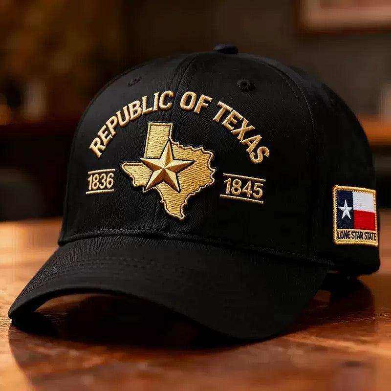 🔥LAST DAY 70% OFF -  ⭐🤠Republic of Texas Embroidered Hat 🔥Buy 2 FREE SHIPPING